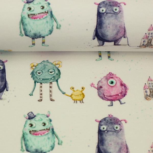 Baumwolljersey Miracle kleine Monster by Christiane Zielinski by Swafing